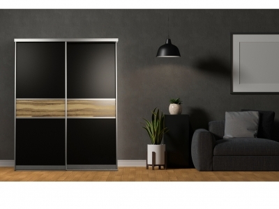 Шкаф купе 2 двери наполнение дверей МДФ Пленка ПВХ