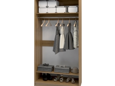 Шкаф купе 2 двери наполнение дверей МДФ Пластик